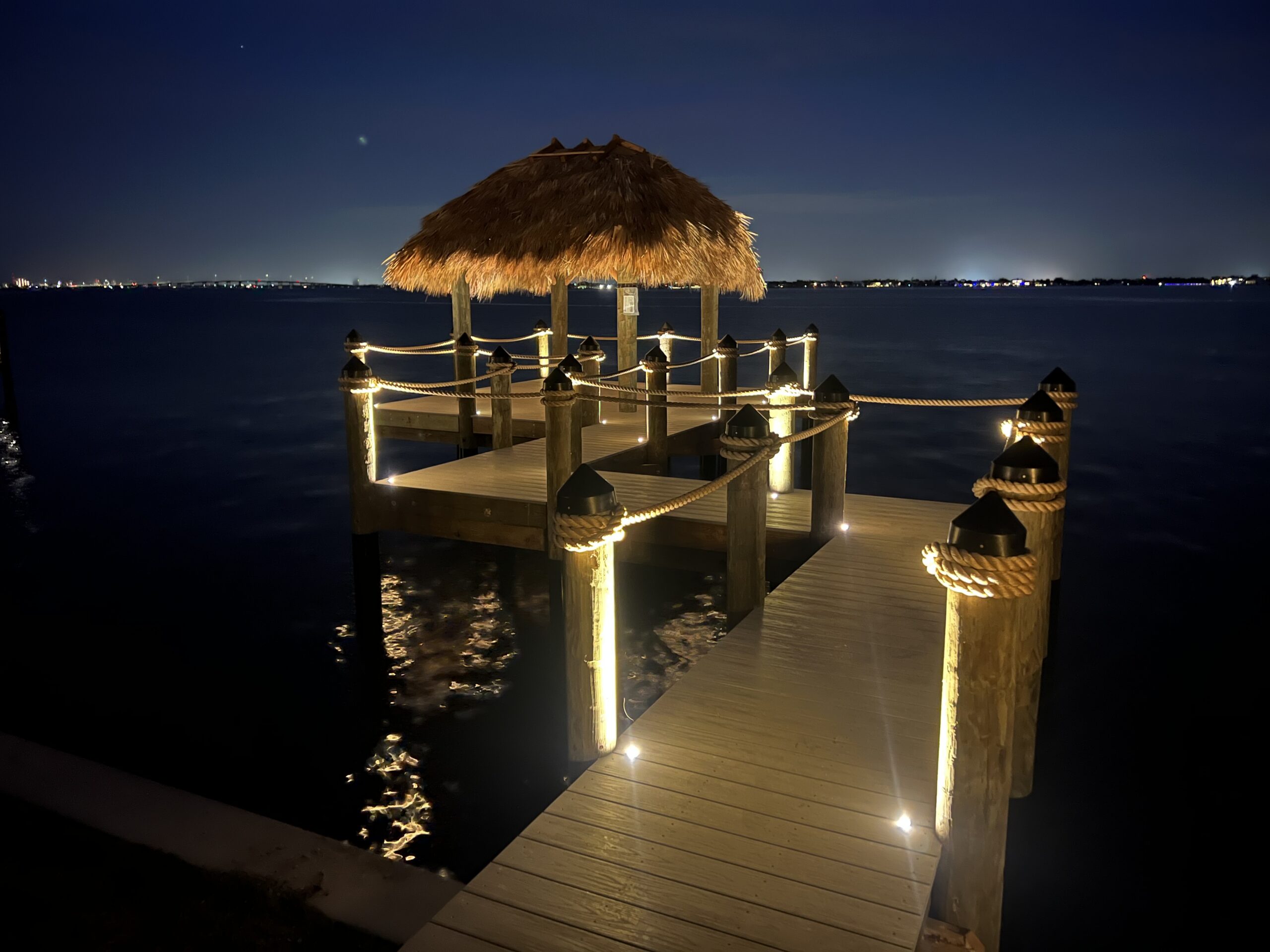 Well Lit Dock in Sanibel FL